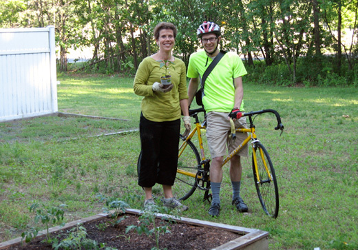 Tina and Bob in the Garden